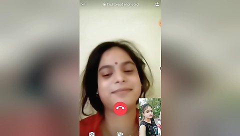 Today Exclusive -desi Girl Shows Her Boob On Vc 4