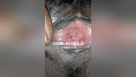 Horny Indian Wifes Wet Hairy Pussy Playing, & Make Cum With Fingering