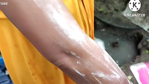 Huge Boobs - Shaving Indian Style Hair Remove