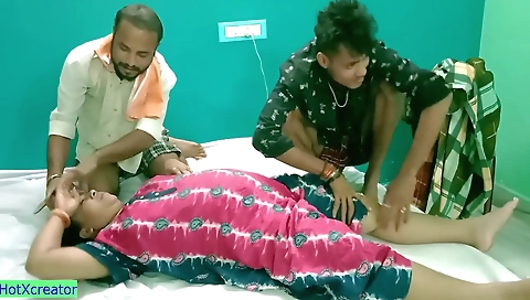 Aunty Shared! Hindi Latest Xxx Threesome Sex