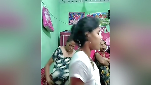 Today Exclusive- Desi Four Some Village Girls Cam Show