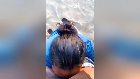 Sri Lankan Real Public Blowjob Public Beach Sex Blacked
