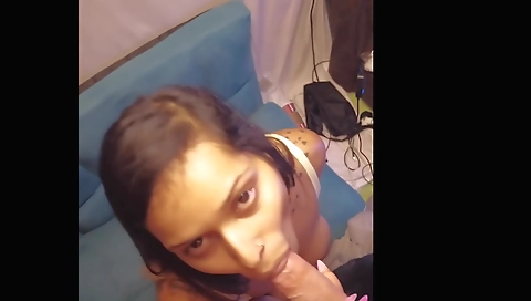 India Rai Sucking Dick After Smoking One, So High & Horny