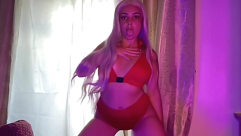 Watch How I Move My Big Ass With Very Provocative Red Underwear