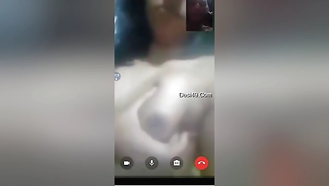 Desi Village Girl Shows Her Boobs On Video Call 1