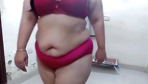 Indian Desi Aunty Teasing With Her Big Boobs With Young Boy