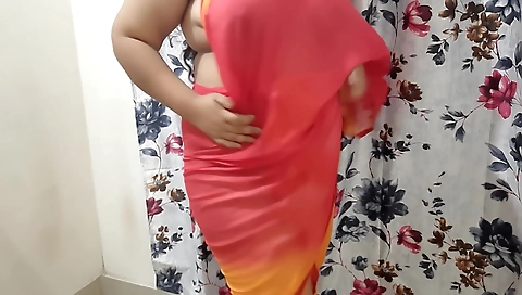 Desi Village Bhabhi Changing Her Clothes In Bedroom With Camera On