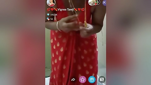 Today Exclusive- Sexy Desi Bhabi Vignee Tamil Private Tango Show