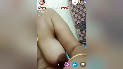 Today Exclusive- Sexy Desi Bhabi Vignee Tamil Private Tango Show