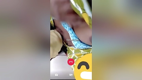 Today Exclusive-telugu Bhabhi Showing Her Boobs And Pussy On Video Call