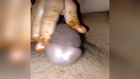 Playing Hand Gob With New Married Bhabhi In Village