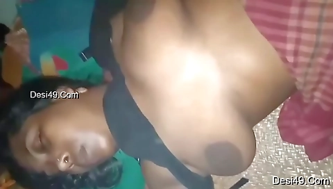 Desi Wife Boobs Video Record By Hubby 1