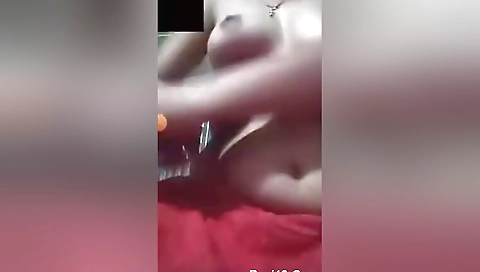 Today Exclusive- Desi Village Girl Showing Her Boobs And Pussy On Video Call