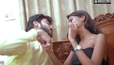 Cheating Boyfriend Shares His Teen18+ Girlfriend Sudipa With His Friend For Rough Threesome Fuck ( Hindi Audio )