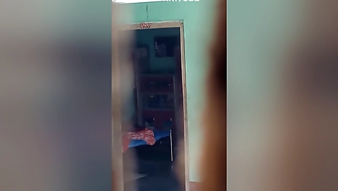 Today Exclusive- Desi Wife Wearing Cloths Record In 1