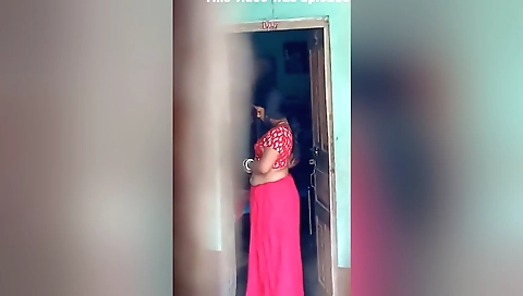 Today Exclusive- Desi Wife Wearing Cloths Record In 3
