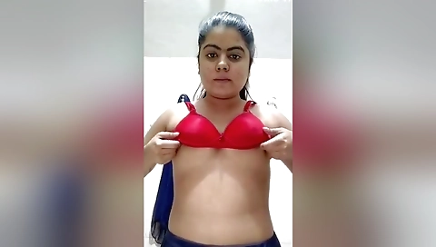 Today Exclusive- Hot Punjabi Girl Strip Her Cloths And Shows Nude Body 5
