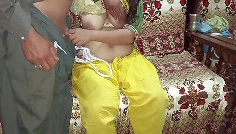 Yellow Dressed Desi Bride Pussy Fucking Hardsex With Indian Desi Big