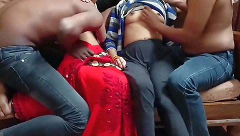 Viral Video Of Step sister-in-law And Step sister-in-laws First Foursome Fuck