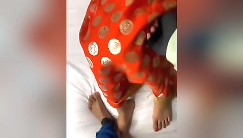 Newly Married Indian Wife Giving Blowjob And Handjob To Her Husband