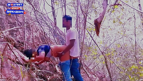 Risky Quick Public Sex In Jungle With Big Tits Girlfriend